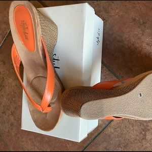 Style & Company Wedge Thong Sandals
